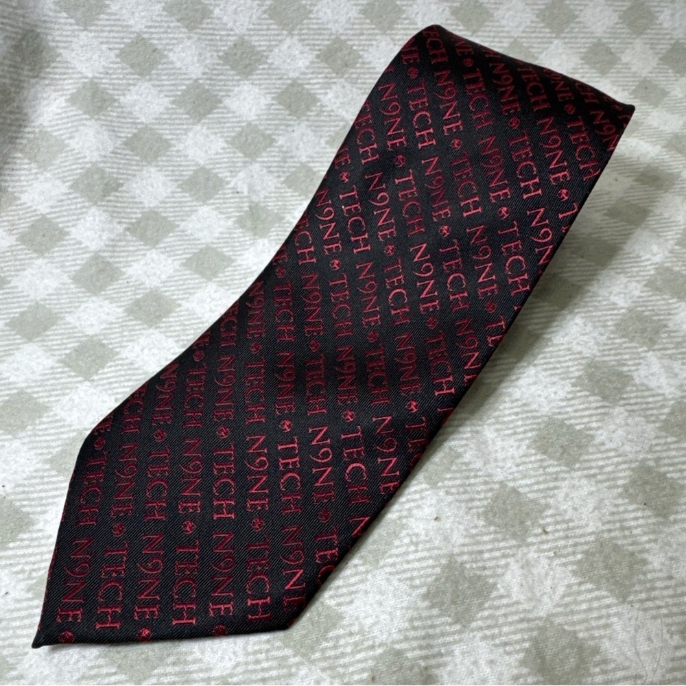Rare Black & Red Tech N9ne Neck Tie